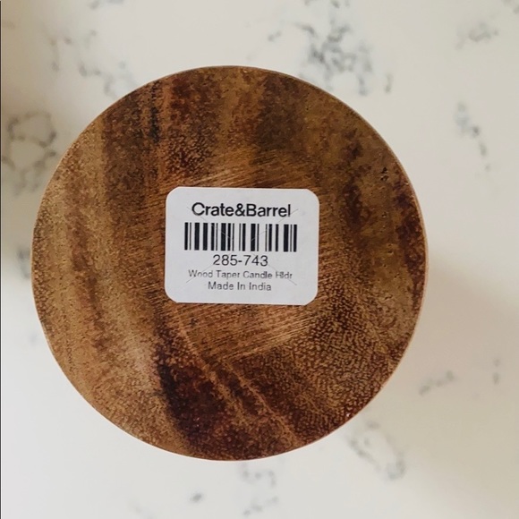 Crate&barrel Wood Taper Candle Holders - Picture 10 of 15